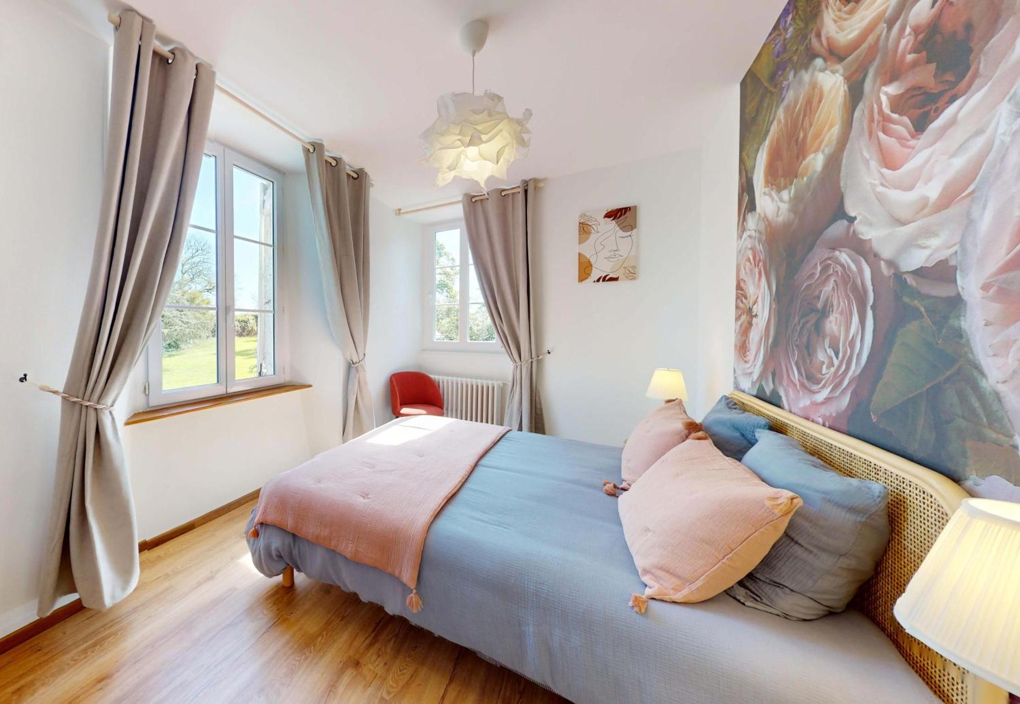 Domaine De L'Eau Partie Bed & Breakfast Карентан Стая снимка